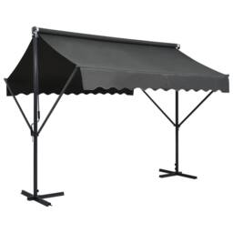 Berkfield Home Free Standing Awning 300x300 cm Anthracite in Black - thumbnail 1