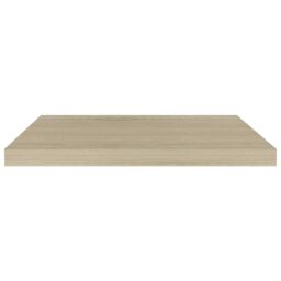 Berkfield Home Floating Wall Shelf Oak 60x23.5x3.8 cm MDF in Brown - thumbnail 4