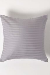 Homescapes Continental Egyptian Cotton Pillowcase 330 TC, 40 x 40 cm in Grey - thumbnail 1