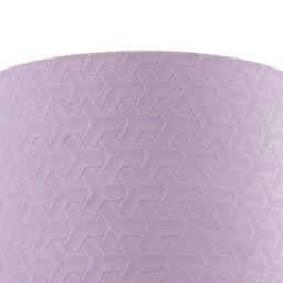 Happy Homewares Modern Lilac Velvet Fabric Drum Lampshade with Inner Cotton Lining - Size: 10 inches - thumbnail 4