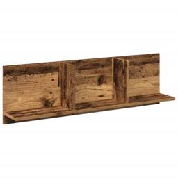 Berkfield Home Wall Cabinet 100x16.5x30 cm Old Wood Engineered Wood in Brown - thumbnail 1