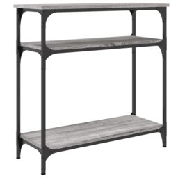 Berkfield Home Console Table Grey Sonoma 75x29x75 cm Engineered Wood - Size: 75 x 29 x 75 cm - thumbnail 6