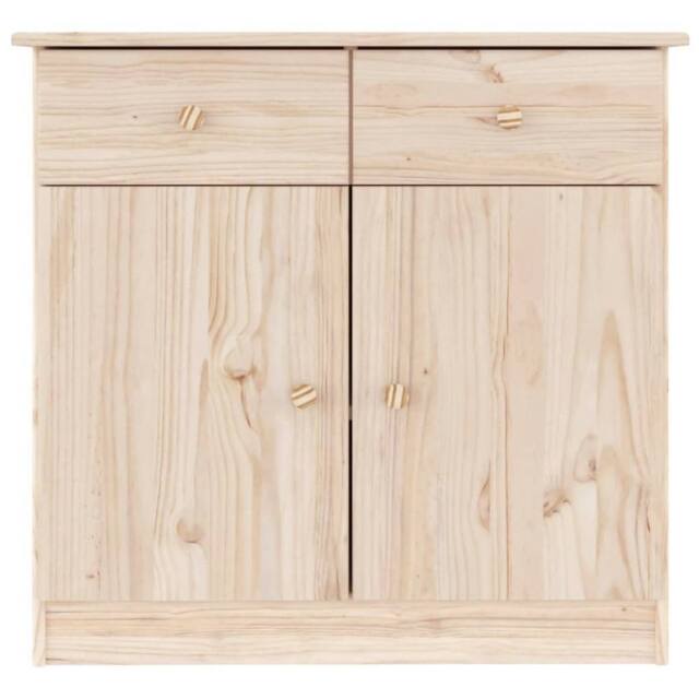 Berkfield Home Sideboard ALTA 77x35x73 cm Solid Wood Pine in Light Tan - Size: 77 x 35 x 73 cm - image 1
