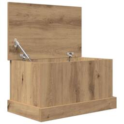 Berkfield Home Storage Box Artisan Oak 30x50x28 cm Engineered Wood in Brown - Size: 30 x 50 x 28 cm - thumbnail 6