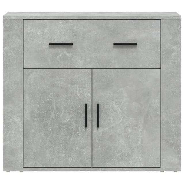 Berkfield Home Sideboard Concrete Grey 80x33x70 cm Engineered Wood - Size: 80 x 33 x 70 cm - image 1