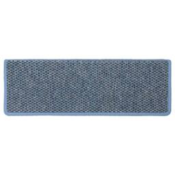 Berkfield Home Stair Mats Self-adhesive Sisal-Look 15 pcs 65x21x4 cm Blue - Size: Medium - thumbnail 5