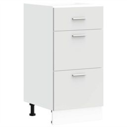 Berkfield Home Bottom Cabinet White 40x46x81.5 cm Engineered Wood - thumbnail 2
