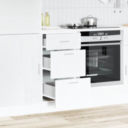 Berkfield Home Bottom Cabinet White 40x46x81.5 cm Engineered Wood - thumbnail 3