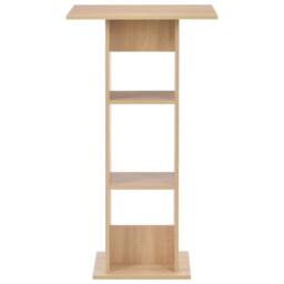 Berkfield Home Bar Table Oak 60x60x110 cm in Brown - Size: 60 x 60 x 110 cm - thumbnail 1