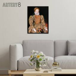 "Artery8 Elizabeth I Queen of England & Ireland Framed Canvas Wall Art Print - Size: W12"" x H16""" - thumbnail 3