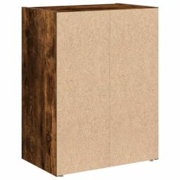 Berkfield Home Bookcase Smoked Oak 40x24x52 cm Engineered Wood in Brown - Size: 40 x 24 x 52 cm - thumbnail 7