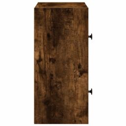 Berkfield Home Bookcase Smoked Oak 40x24x52 cm Engineered Wood in Brown - Size: 40 x 24 x 52 cm - thumbnail 6