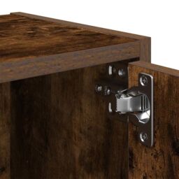 Berkfield Home Bookcase Smoked Oak 40x24x52 cm Engineered Wood in Brown - Size: 40 x 24 x 52 cm - thumbnail 9