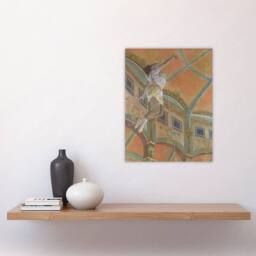 "Artery8 Acrobat Miss La La at Cirque Fernando Degas Wall Art Print Poster in Orange - Size: W24"" x H32""" - thumbnail 4
