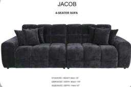 Stratus Interiors Jacob Modern Bubble Cloud Sofa for Stylish Living Rooms in Charcoal - thumbnail 3