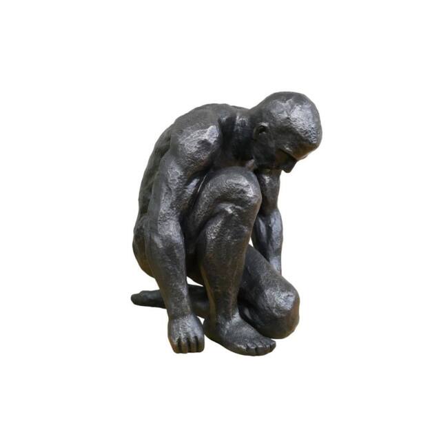 Gifts Direct 2 U Kneeling Naked Man Ornament Sculpture in Black - image 1