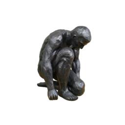 Gifts Direct 2 U Kneeling Naked Man Ornament Sculpture in Black