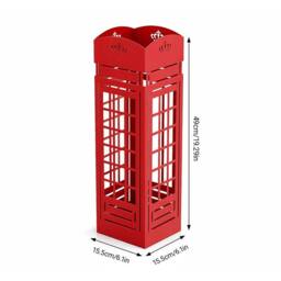 Kelvenix Red Umbrella Iron Storage Rack - Size: 1000mm - thumbnail 2