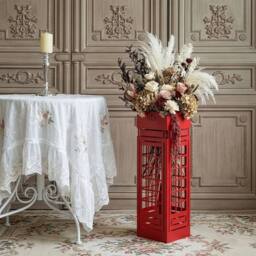 Kelvenix Red Umbrella Iron Storage Rack - Size: 1000mm - thumbnail 4