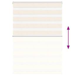 Berkfield Home Elegant Zebra Blind Marble Beige 95x150 cm Fabric Width 90.9 cm P - thumbnail 5