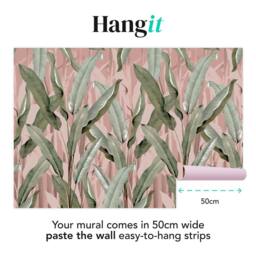 Superfresco Easy Banana Leaf Pink Print To Order 3m x 2.8m Mural - thumbnail 3