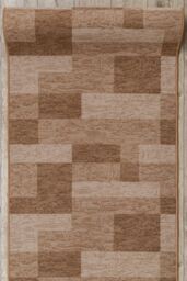 RugsX Anti-Slip Icona Runner in Beige - Size: 67 cm x 370 cm - thumbnail 4