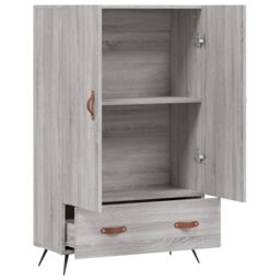 Berkfield Home Highboard Grey Sonoma 69.5x31x115 cm Engineered Wood - thumbnail 5