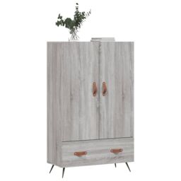 Berkfield Home Highboard Grey Sonoma 69.5x31x115 cm Engineered Wood - thumbnail 4