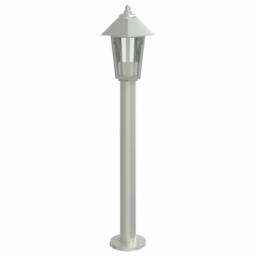 Berkfield Home Outdoor Floor Lamps 3pcs Silver 80 cm Stainless Steel - thumbnail 5