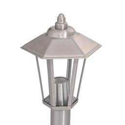 Berkfield Home Outdoor Floor Lamps 3pcs Silver 80 cm Stainless Steel - thumbnail 6