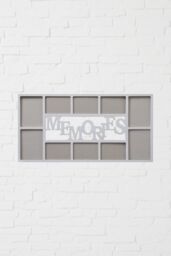 "Arpan Multi Aperture Photo Frame 10 Pictures Polystyrene Sheet Holds 6 X 6"" X4"" Photos, 4 X 5"" X7"" Photos (White) in White" - thumbnail 4