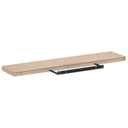 Berkfield Home Floating Shelf 110x23.5x4 cm Engineered Wood in Brown - thumbnail 5