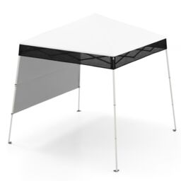Costway Pop up Canopy Tent Easy Setup Folding Gazebo Shelter w/ 1 Sidewall in White - thumbnail 1