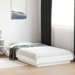 Berkfield Home Bed Frame with LED Lights without Mattress White 90x190cm - Size: 90x190 cm - thumbnail 2