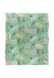 Hidden Pigeon Dont Let The Pigeon Drive The Sleigh Joy Pattern Silky Touch Super Soft Throw Blanket 152 X 127 cm in White - thumbnail 1