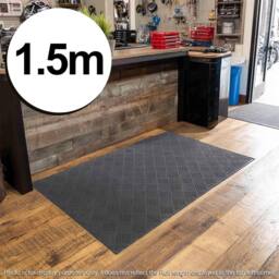 Oseasons Deckplate 1.5m x 1.2m Non-Slip Heavy Duty Floor Mat in Grey - Size: 100 cm diameter - thumbnail 2