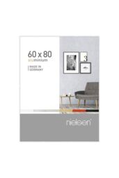"nielsen Pixel 60x80cm Picture Frame (24""x32"") - Aluminium with Glass Front in White - Size: 60x80 cm"