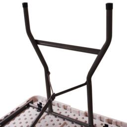 House of Home Folding Table 6ft Heavy Duty Plastic Camping Picnic Portable Banquet BBQ Tables in White - thumbnail 7