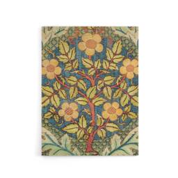 "Artery8 Rose Wreath Embroidery Pattern Canvas Wall Art Print Morris - Size: W18"" x H24""" - thumbnail 1