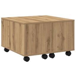 Berkfield Home Durable Coffee Table Artisan Oak 60x60x38 cm Engineered Wood in Brown - Size: 60 x 60 x 38 cm - thumbnail 7
