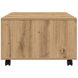 Berkfield Home Durable Coffee Table Artisan Oak 60x60x38 cm Engineered Wood in Brown - Size: 60 x 60 x 38 cm - thumbnail 6