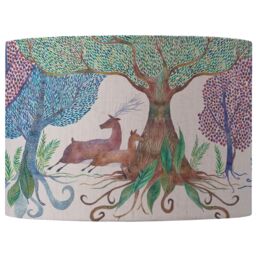 Voyage Maison Willow Woods Eva Animal Lampshade in Light Beige - Size: 30 cm diameter x 21 cm high - thumbnail 1