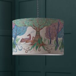 Voyage Maison Willow Woods Eva Animal Lampshade in Light Beige - Size: 30 cm diameter x 21 cm high - thumbnail 2