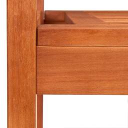 Berkfield Home 3-Seater Garden Bench 150 cm Solid Eucalyptus Wood in Brown - thumbnail 5