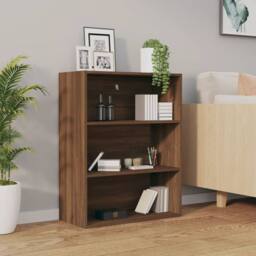Berkfield Home Hanging Wall Cabinet Brown Oak 69.5x32.5x90 cm - thumbnail 3
