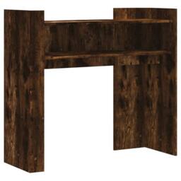 Berkfield Home Classic Console Table Smoked Oak 100x35x90 cm Engineered Wood in Brown - Size: 100 x 35 x 90 cm - thumbnail 3