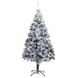 Berkfield Home Green Artificial Christmas Tree with 300 LEDs with Stand Green 180 cm - thumbnail 1