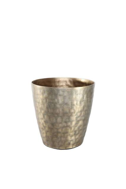 KDMD Apollo Antique Gold Tapered Planter Pot 19cm - image 1