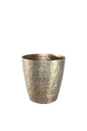 KDMD Apollo Antique Gold Tapered Planter Pot 19cm - thumbnail 2
