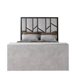 KDMD Sherlock Luxe Upholstered Silver Television Bed Frame - Size: Single - thumbnail 5